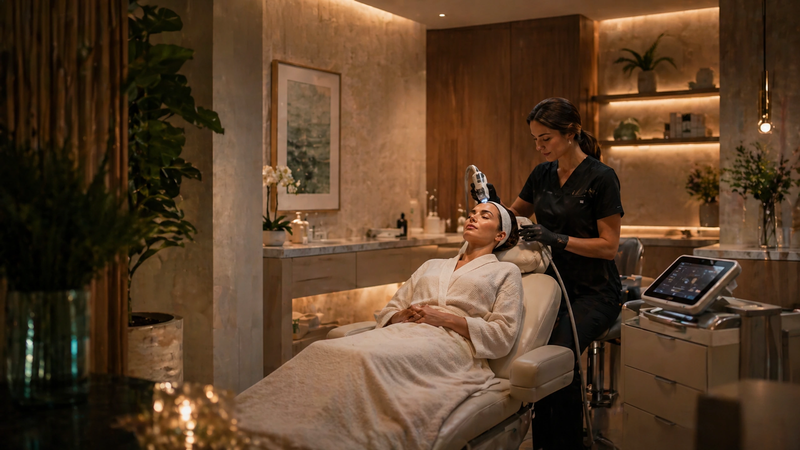Facial aesthetic treatment at ARC Wellness